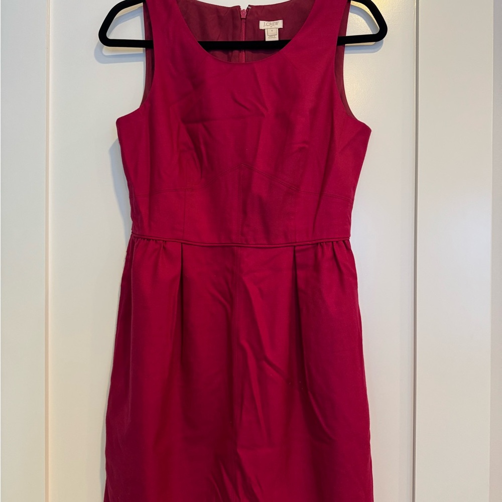 J. Crew Vibrant Pink Dress